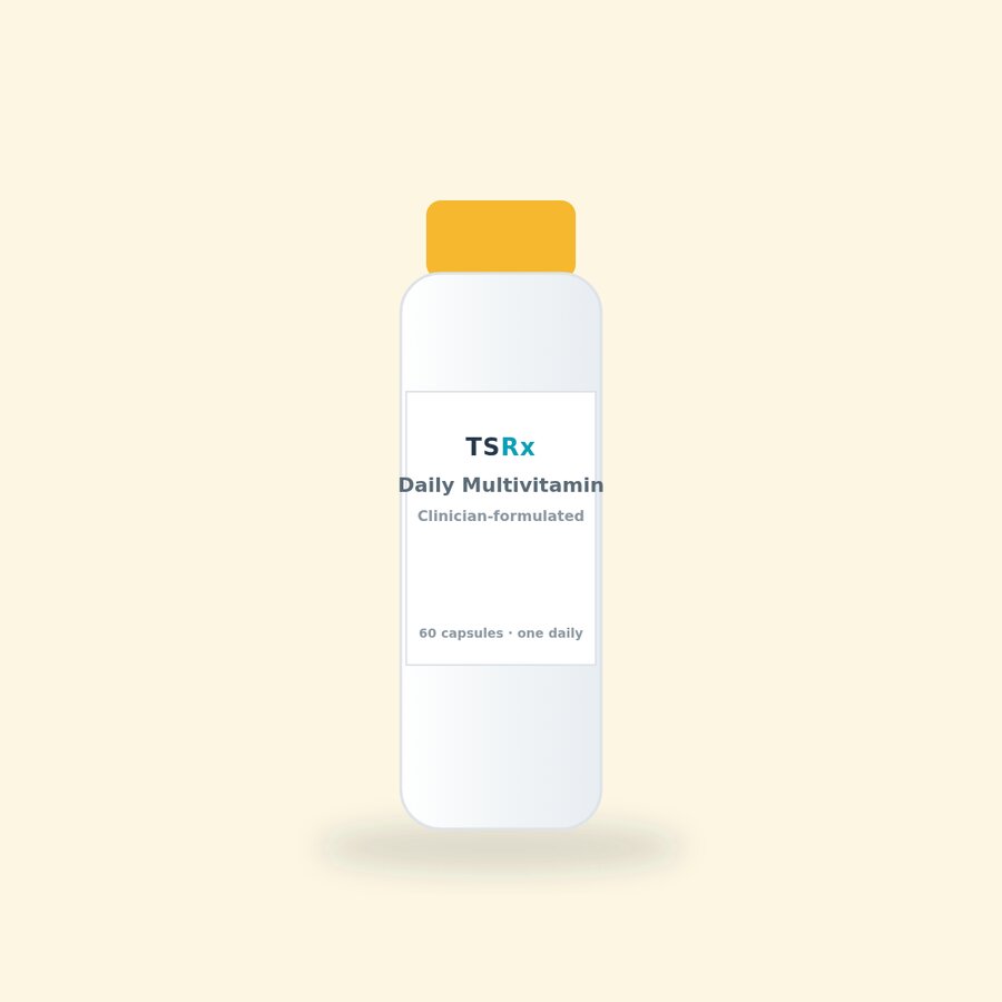 Daily multivitamin bottle